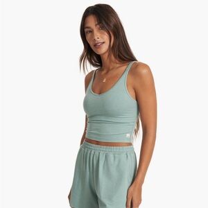 Halo Performance Crop - light blue